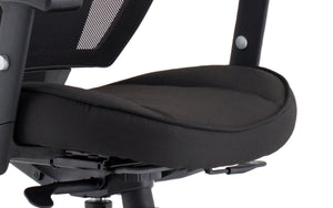 Denver Black Mesh Chair With Headrest Image 16