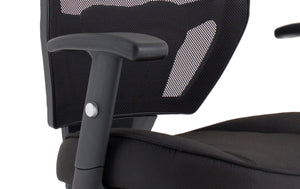 Denver Black Mesh Chair With Headrest Image 18