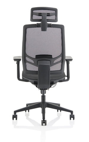 Ergo Twist Black Mesh Seat Mesh Back with Headrest Image 6