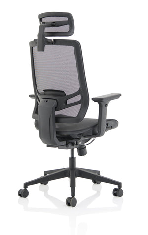 Ergo Twist Black Mesh Seat Mesh Back with Headrest Image 7