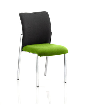 Academy Black Fabric Back Bespoke Colour Seat Without Arms Myrrh Green Image 2