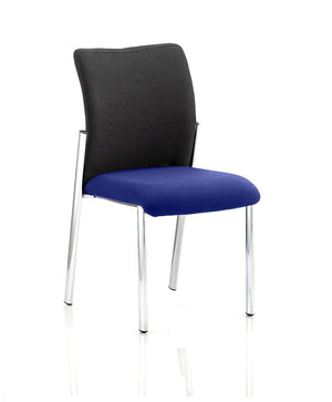 Academy Black Fabric Back Bespoke Colour Seat Without Arms Stevia Blue Image 2