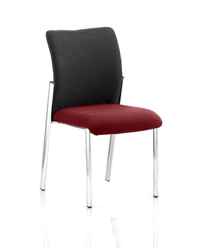 Academy Black Fabric Back Bespoke Colour Seat Without Arms Ginseng Chilli