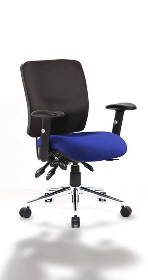 Chiro Medium Back Bespoke Colour Seat Stevia Blue Image 2