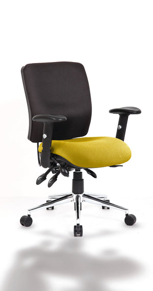 Chiro Medium Back Bespoke Colour Seat Senna Yellow Image 2