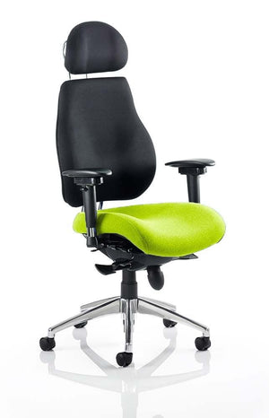 Chiro Plus Ultimate With Headrest Bespoke Colour Seat Myrrh Green