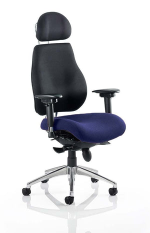 Chiro Plus Ultimate With Headrest Bespoke Colour Seat Stevia Blue Image 2