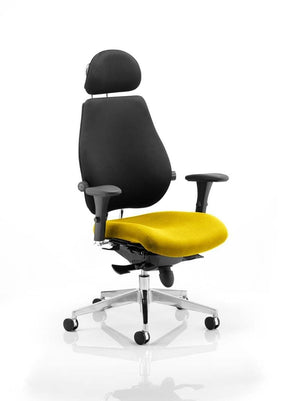 Chiro Plus Ultimate With Headrest Bespoke Colour Seat Senna Yellow Image 2