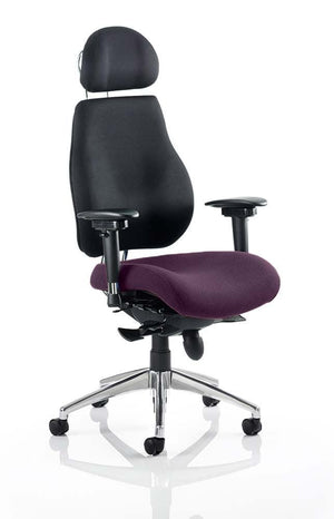 Chiro Plus Ultimate With Headrest Bespoke Colour Seat Tansy Purple
