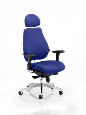 Chiro Plus Ultimate With Headrest Bespoke Colour Stevia Blue Image 2