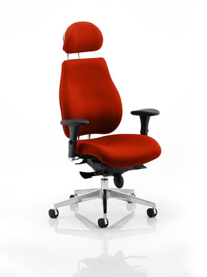 Chiro Plus Ultimate With Headrest Bespoke Colour Tabasco Orange Image 2