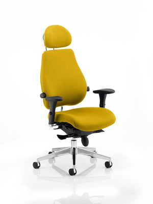 Chiro Plus Ultimate With Headrest Bespoke Colour Senna Yellow Image 2