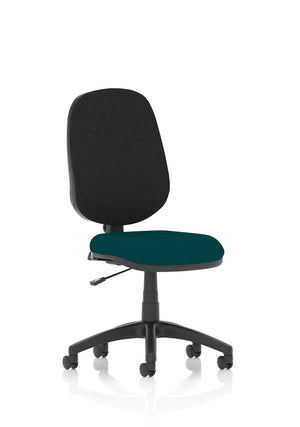 Eclipse Plus I Lever Task Operator Chair Bespoke Colour Seat Maringa Teal Image 2