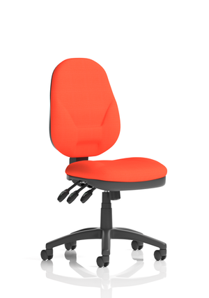 Eclipse Plus XL Lever Task Operator Chair Bespoke Colour Tabasco Orange Image 3