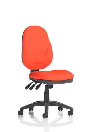 Eclipse Plus XL Lever Task Operator Chair Bespoke Colour Tabasco Orange