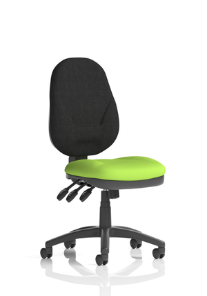 Eclipse Plus XL Lever Task Operator Chair Bespoke Colour Seat Myrrh Green