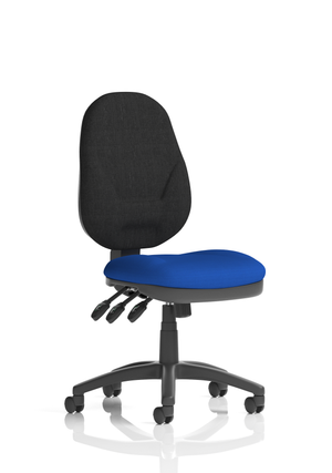 Eclipse Plus XL Lever Task Operator Chair Bespoke Colour Seat Stevia Blue