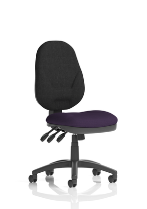 Eclipse Plus XL Lever Task Operator Chair Bespoke Colour Seat Tansy Purple