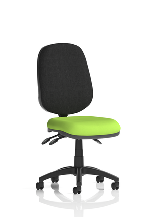 Eclipse Plus III Lever Task Operator Chair Bespoke Colour Seat Myrrh Green Image 2