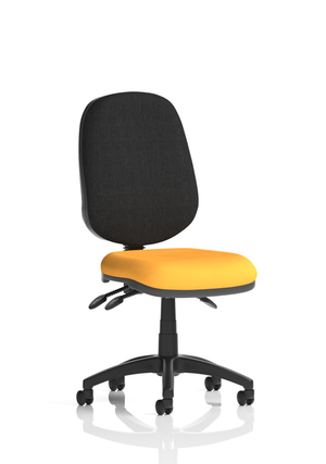 Eclipse Plus III Lever Task Operator Chair Bespoke Colour Seat Senna Yellow Image 2