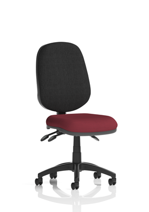 Eclipse Plus III Lever Task Operator Chair Bespoke Colour Seat Ginseng Chilli