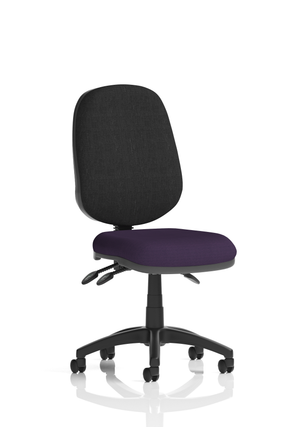 Eclipse Plus III Lever Task Operator Chair Bespoke Colour Seat Tansy Purple