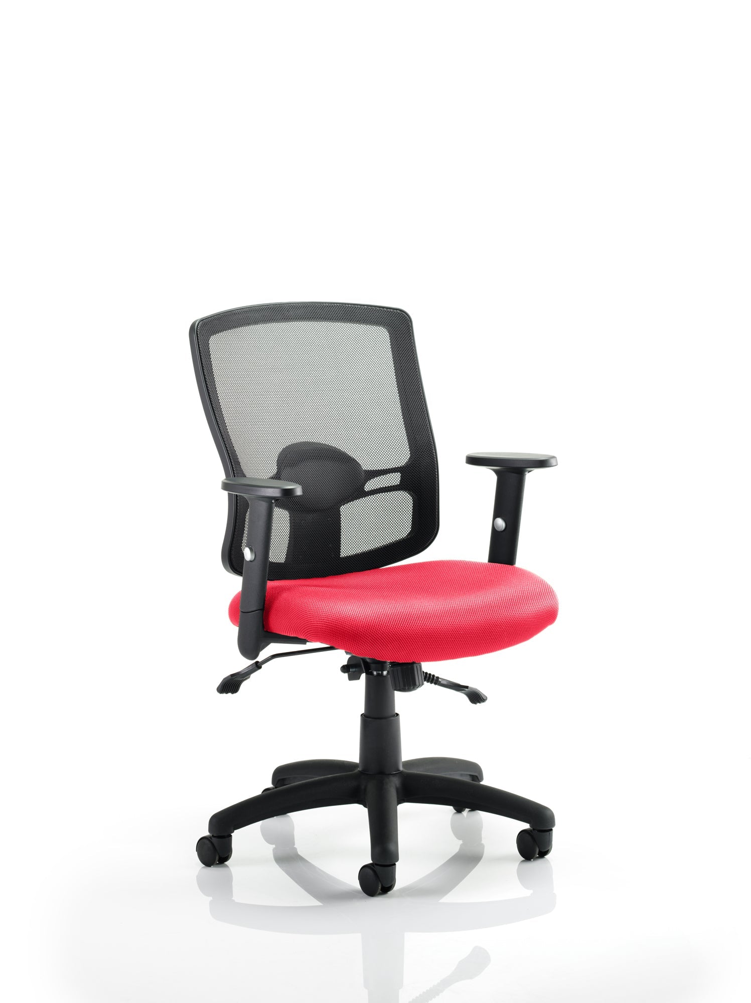 Portland II Task Operator Chair Black Mesh With Arms