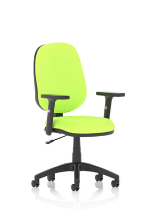 Eclipse Plus I Lever Task Operator Chair Bespoke With Height Adjustable Arms In Myrrh Green Image 2