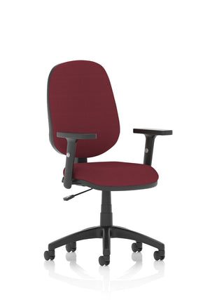 Eclipse Plus I Lever Task Operator Chair Bespoke With Height Adjustable Arms In Ginseng Chilli