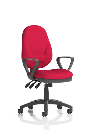 Eclipse Plus XL Lever Task Operator Chair Bespoke With Loop Arms In Bergamot Cherry Image 2