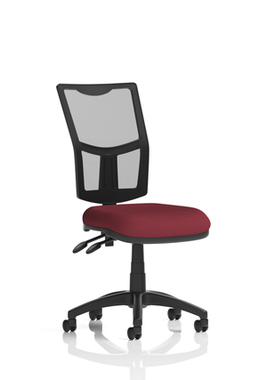 Eclipse Plus II Lever Task Operator Chair Mesh Back With Bespoke Colour Seat in Ginseng Chilli Image 2
