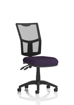 Eclipse Plus II Lever Task Operator Chair Mesh Back With Bespoke Colour Seat in Tansy Purple Image 2