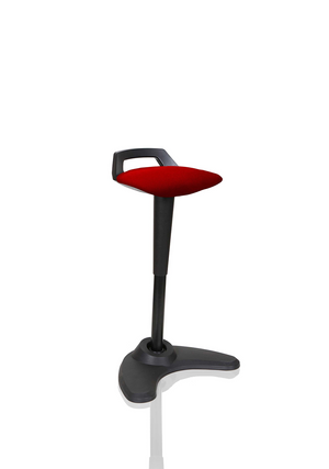 Spry Stool Black Frame Bespoke Colour Seat Bergamot Cherry Image 2