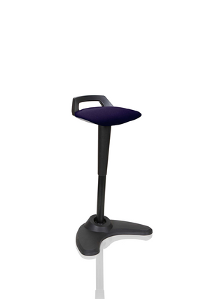 Spry Stool Black Frame Bespoke Colour Seat Tansy Purple Image 2