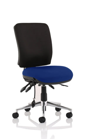 Chiro Medium Back Bespoke Colour Seat Stevia Blue No Arms Image 3