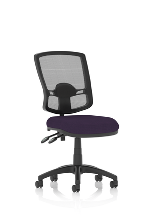 Eclipse Plus II Lever Task Operator Chair Mesh Back Deluxe With Bespoke Colour Seat in Tansy Purple Image 2