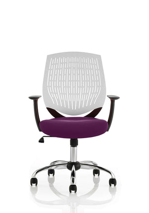 Dura White Back Bespoke Colour Seat Tansy Purple Image 2