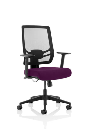 Ergo Twist Bespoke Fabric Seat Tansy Purple Mesh Back Image 2