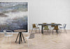Kasia Stackable Metal Frame Chair With Round Table In Breakout Setting