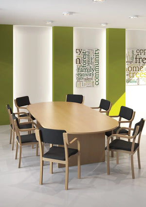 Kito Round Meeting Table Panel Leg Base 3