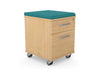 Kito Wooden Underdesk Mobile Pedestal with Cushion KIT KO21K2 BE EV 23