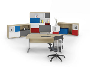 Komo Crescent Desk With Pedestal 15