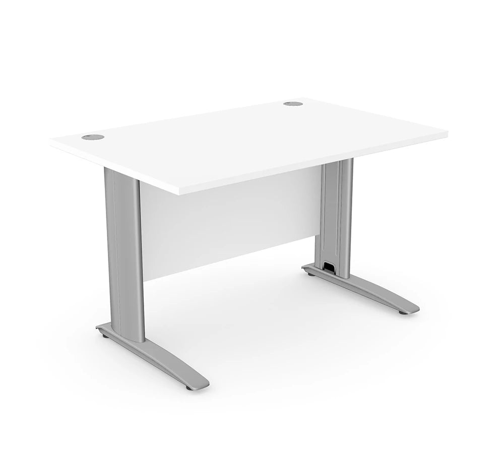 Komo Straight Desk K St1280 Wh Slv