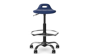 Lab Height Adjustable Sit Stand Stool With Castors 3