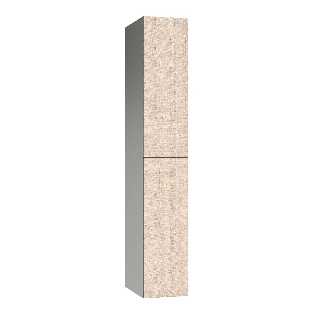 Leisure 2 Door Aluminium Locker Clear Mesh