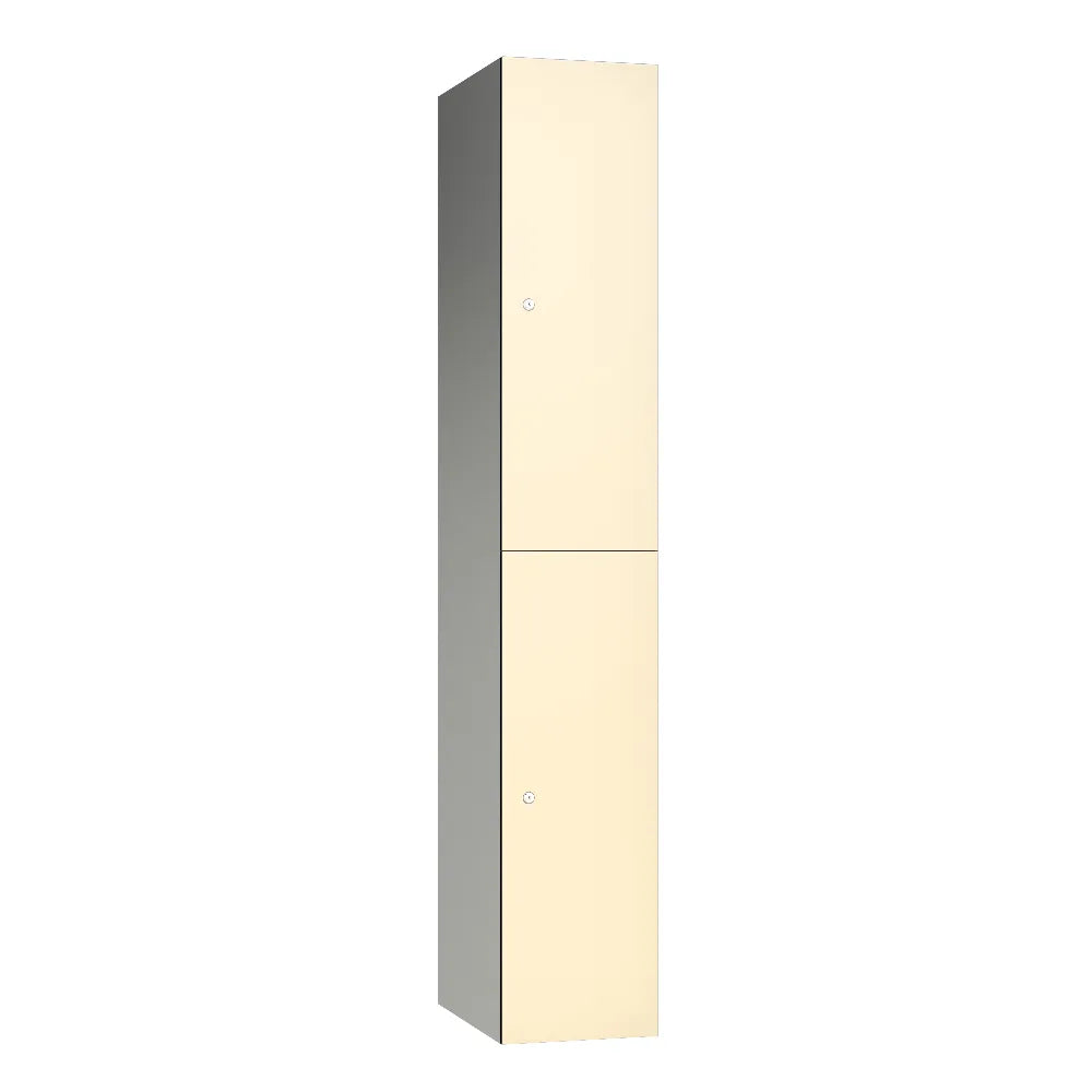 Leisure 2-Door Aluminium Locker - Ivory