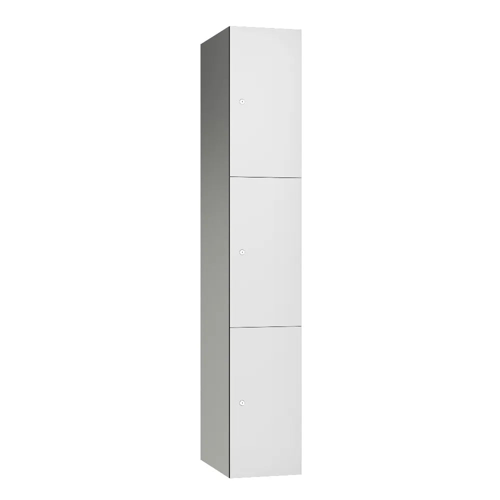 Leisure 3-Door Aluminium Locker - Light Grey