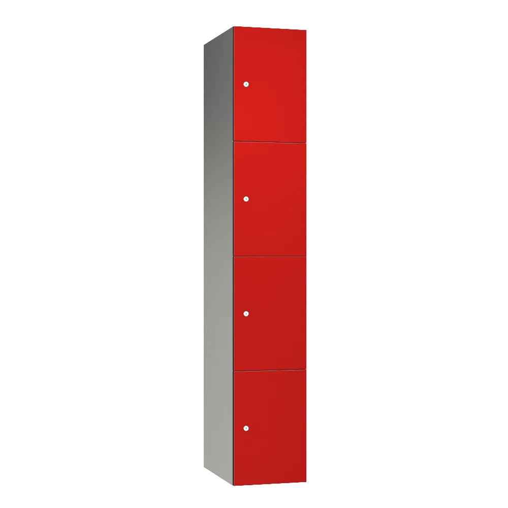 Leisure 4-Door Aluminium Locker - Red Dynasty