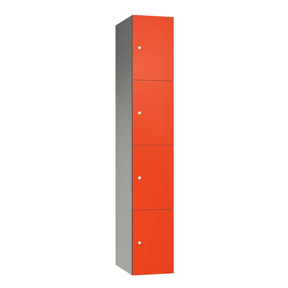 Leisure 4-Door Aluminium Locker - Tangerine