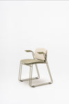 Lena Low Backrest Armchair with Sled Base 3